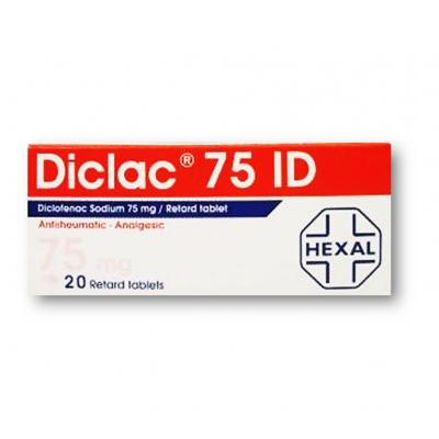 DICLAC 75 ID ( DICLOFENAC SODIUM ) 20 RETARD TABLETS